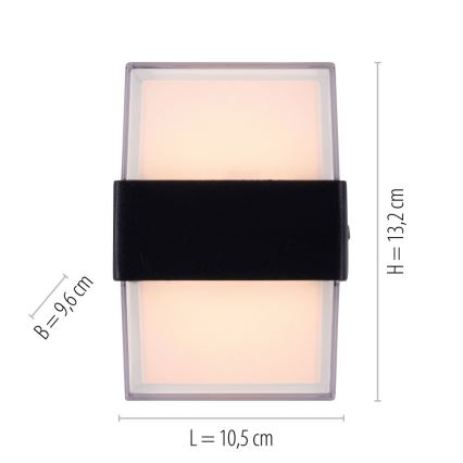 Paul Neuhaus 9480-13 - LED Außenwandleuchte CARA LED/8W/230V IP44