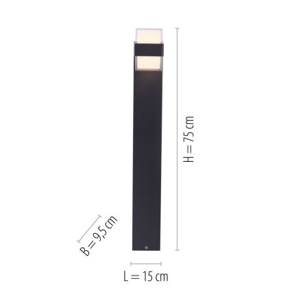 Paul Neuhaus 9481-13 - Lampe d'extérieur CARA LED/8W/230V IP44
