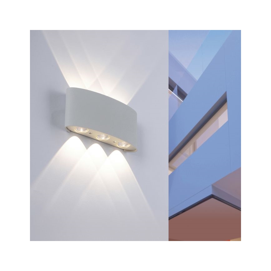 Paul Neuhaus 9488-21 - Applique LED da esterno CARLO 6xLED/0,8W/230V IP54