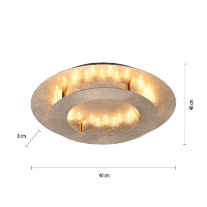 Paul Neuhaus 9620-12 - LED-Deckenleuchte NEVIS LED/18W/230V gold