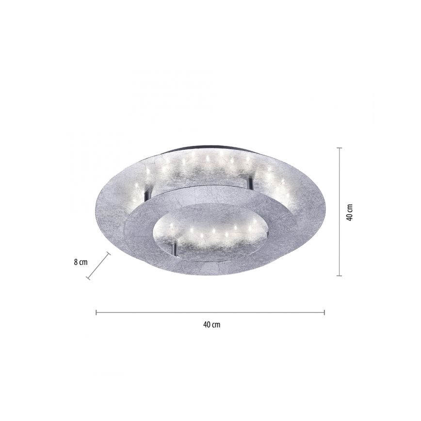 Paul Neuhaus 9620-21 -  Plafoniera LED NEVIS LED/18W/230V argento