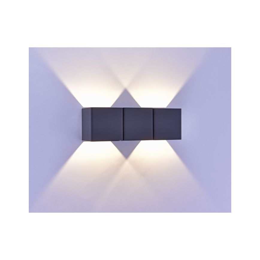 Paul Neuhaus 9658-13 - Applique murale d'extérieur MARCEL 2xLED/4W/230V IP54