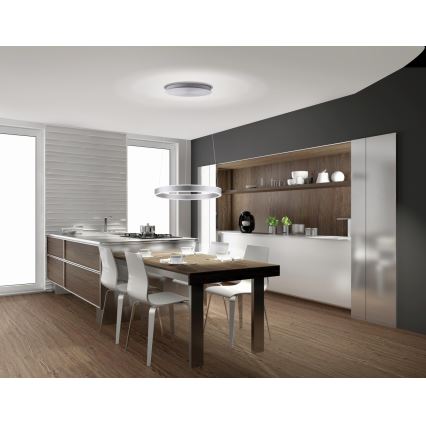 Paul Neuhaus 8361 - 55- Dimmbarer LED-Kronleuchter an Schnur mit Sensor ARINA LED/27W/230V