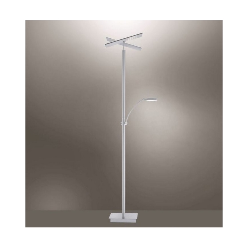Paul Neuhaus 687-55 - Lampada LED da terra dimmerabile ARTUR 2xLED/27W+1xLED/6W/230V