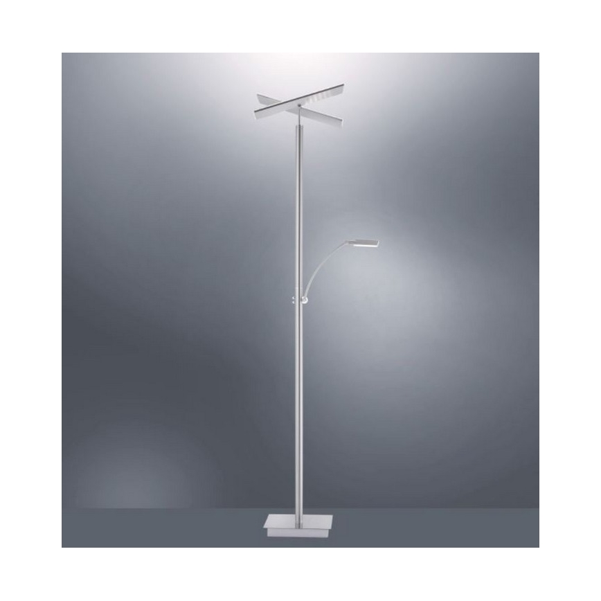 Paul Neuhaus 687-55 - Lampada LED da terra dimmerabile ARTUR 2xLED/27W+1xLED/6W/230V