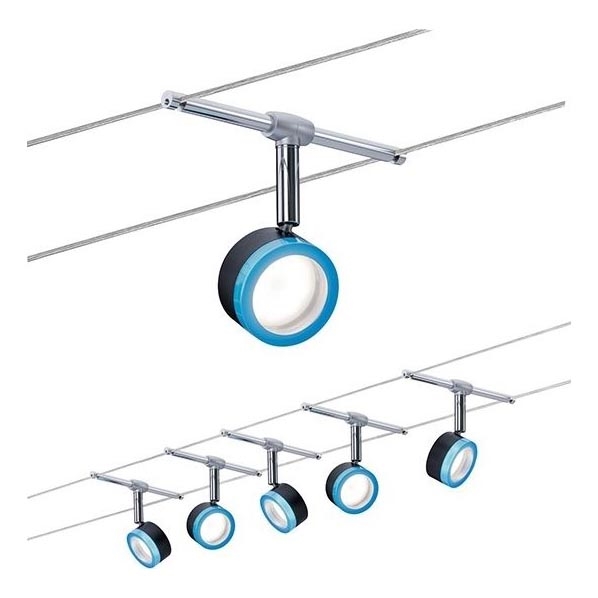 Paulmann 3982 - SET 5xLED/4W Faretto per sistema di corde TIP 230V