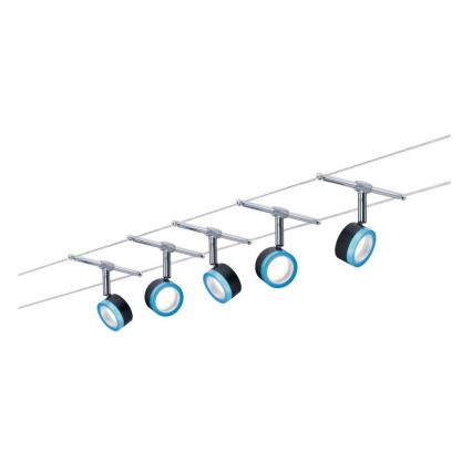 Paulmann 3982 - SET 5xLED/4W Strahler für ein Seilsystem TIP 230V