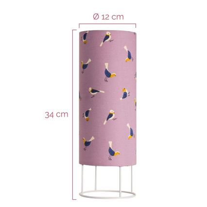 Paulmann 48044 - 1xE14/20W Lampada da tavolo per bambini CUTE BIRD 230V
