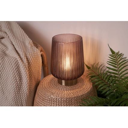 Paulmann 48137 - LED-1xE27/0,8W Lampe de table GLAMOUR 3xAA/4,5V rose