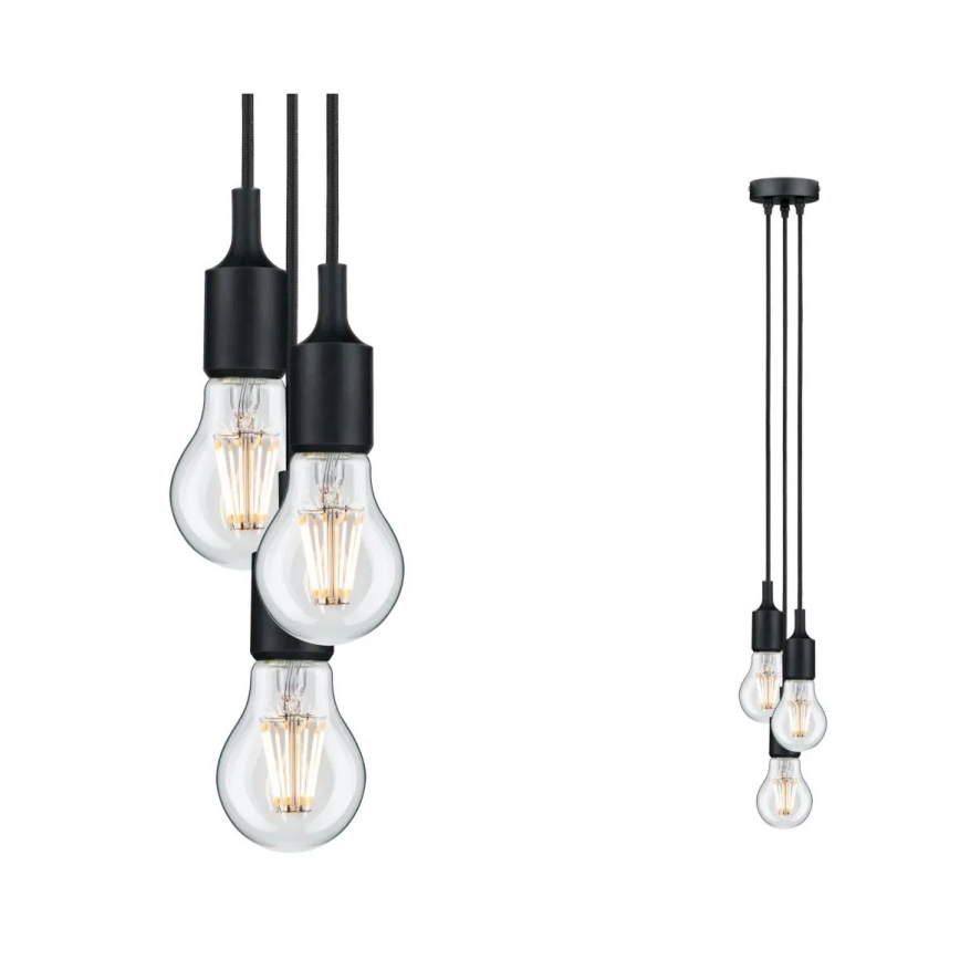 Paulmann 50382 - 3xE27/60W Cavo di alimentazione KETIL 230V