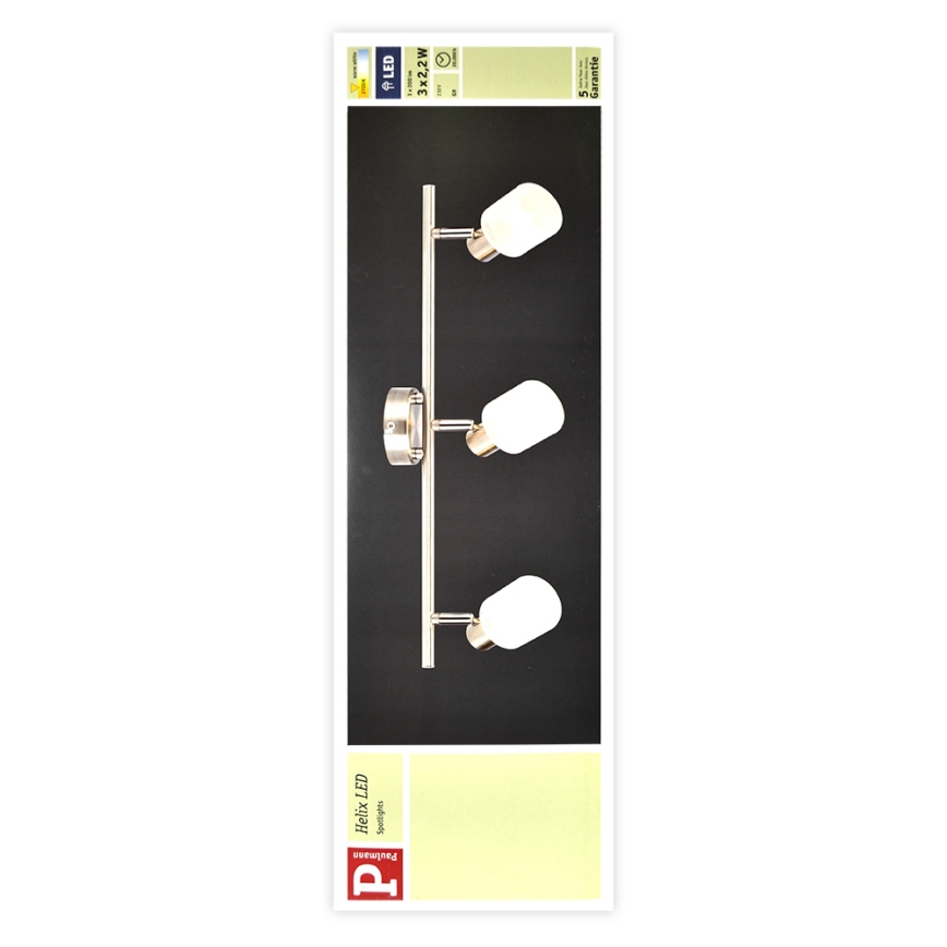 Paulmann 60200 - 3xLED-G9/2,2W Faretto HELIX 230V