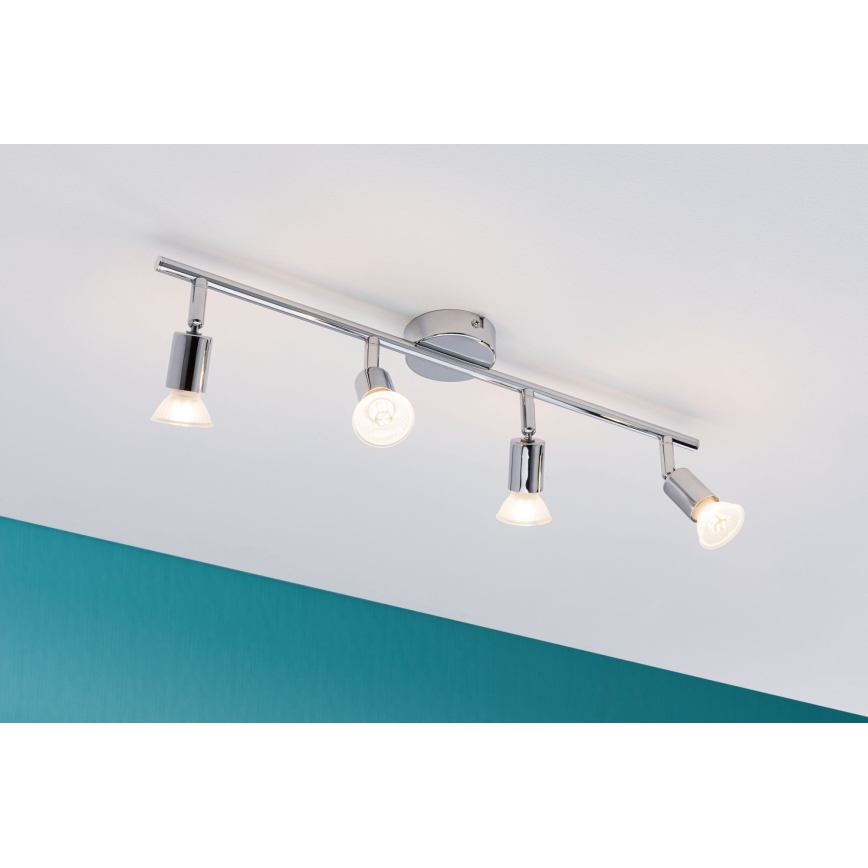 Paulmann 66753 - 4xGU10/10W IP44 Badezimmerstrahler CAROLINA 230V