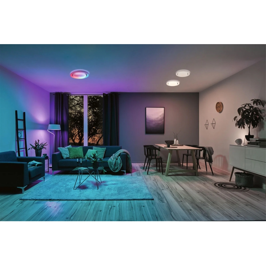 Paulmann 70546 - LED RGBW/22W Dimmbare Deckenleuchte RAINBOW 230V 3000-6500K + Fernbedienung
