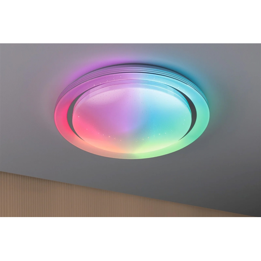 Paulmann 70547 - LED RGBW/38,5W Dimmbare Deckenleuchte RAINBOW 230V 3000-6500K + Fernbedienung