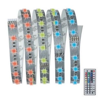 Paulmann 70587 - MAXLED RGB-LED-Streifen 20 W, dimmbar, 1,5 m, 230 V + Fernbedienung