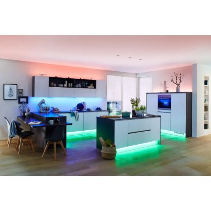 Paulmann 70627 - LED RGB/18W IP44 dimmbarer LED-Streifen für das Badezimmer MAXLED 1,5 m 230V + Fernbedienung