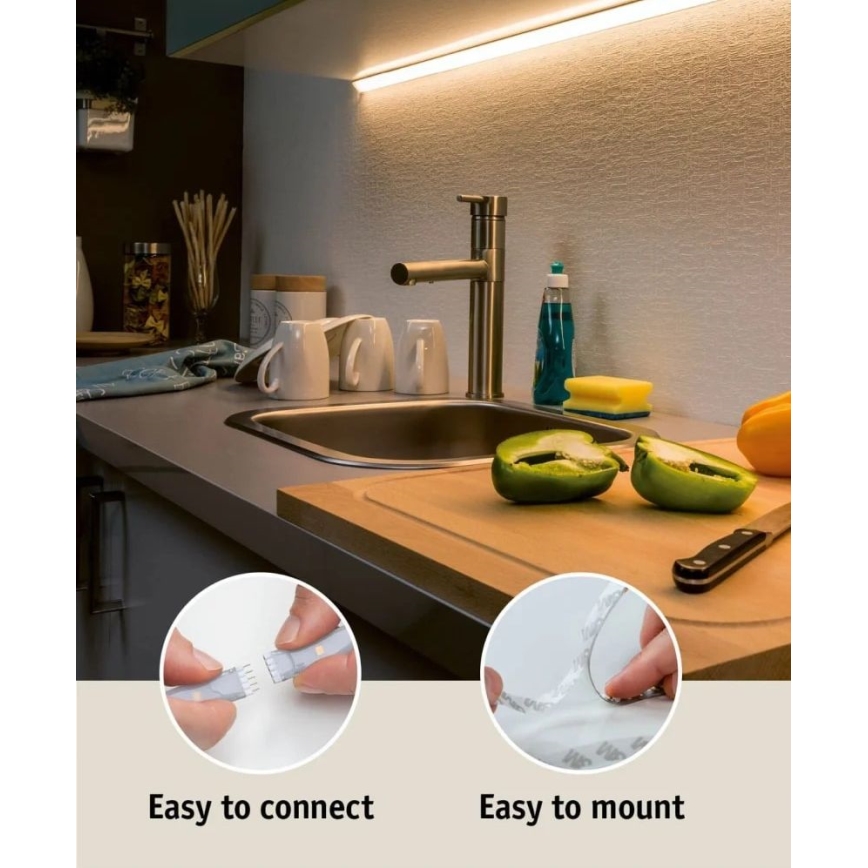 Paulmann 70672 - LED/18W IP44 Dimmbare Badezimmerleiste MAXLED 1,5 m 2700K 230V