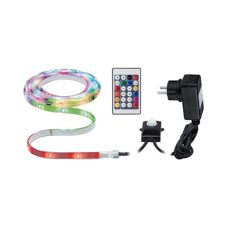 Paulmann 70698 - LED RGB/6,4W IP67 Dimmbare Außenleiste WATERLED 3m 230V + Fernbedienung