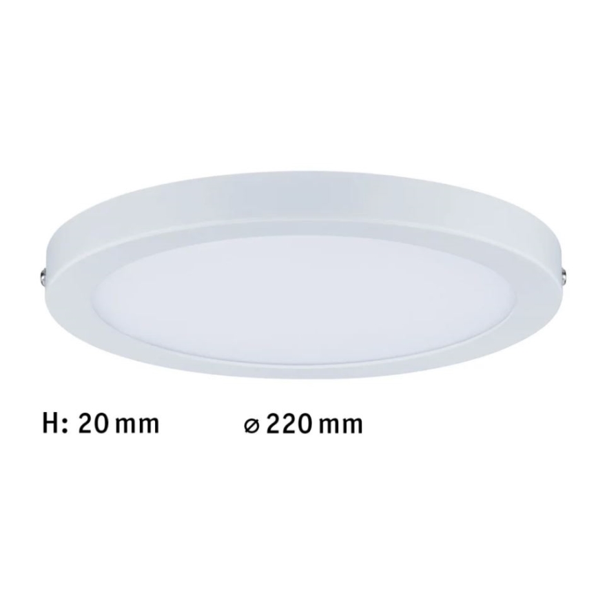 Paulmann 70868 - LED/18,5W Pannello dimmerabile ATRIA 230V 2700K diametro 22 cm bianco