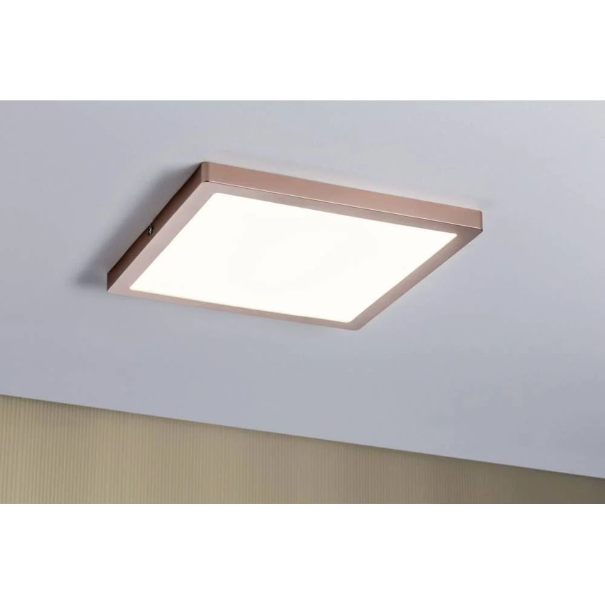 Paulmann 70873 - LED/24W Pannello dimmerabile ATRIA 230V 2700K 30x30 cm Oro rosa