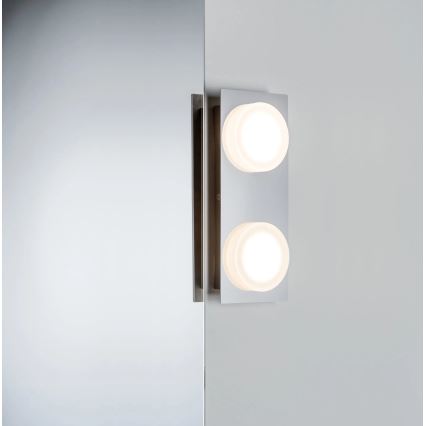 Paulmann 70883 - Applique murale DORADUS 230V pour salle de bains, 2x LED/4,7W, IP23
