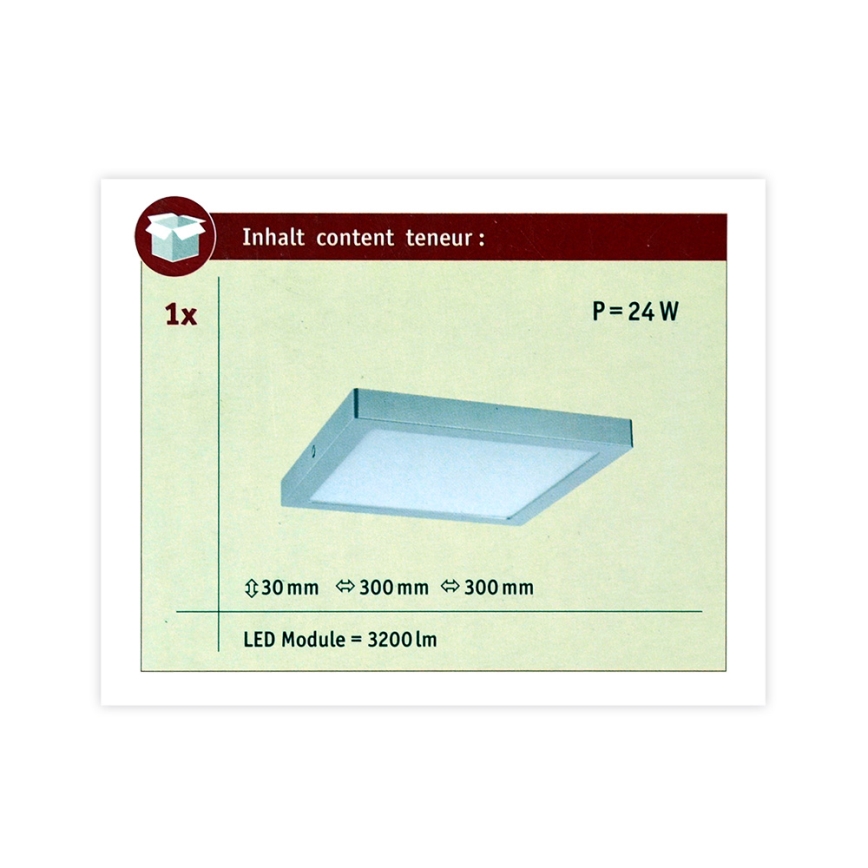 Paulmann 70982 - Plafoniera LED/22W ABIA 230V