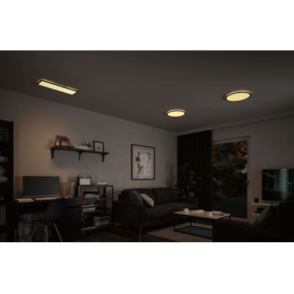 Paulmann 70997 - Panneau en saillie LED/11,2W ATRIA 230V 3000K d. 19 cm noir