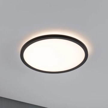 Paulmann 70998 - LED/16W Aufbaupanel ATRIA 230V 3000K d 29,3 cm schwarz