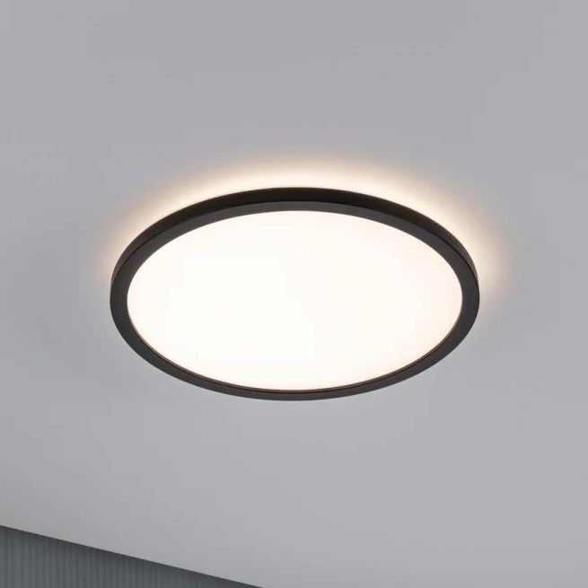 Paulmann 70998 - LED/16W Aufbaupanel ATRIA 230V 3000K d 29,3 cm schwarz