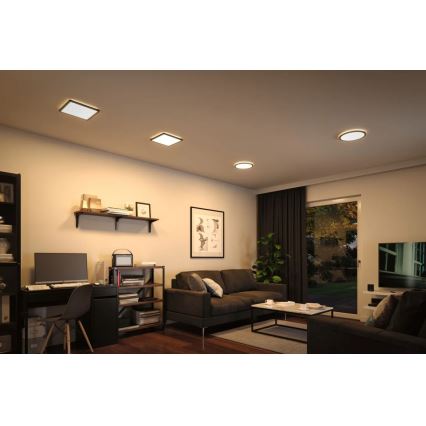Paulmann 70998 - LED/16W Aufbaupanel ATRIA 230V 3000K d 29,3 cm schwarz