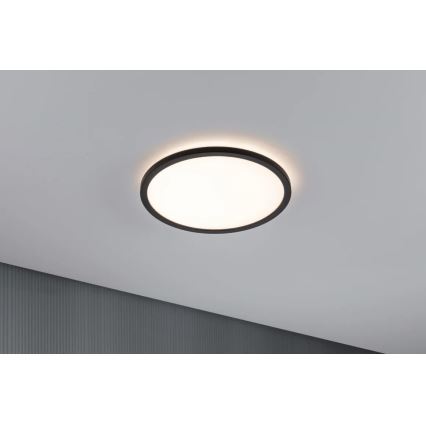 Paulmann 70998 - LED/16W Aufbaupanel ATRIA 230V 3000K d 29,3 cm schwarz