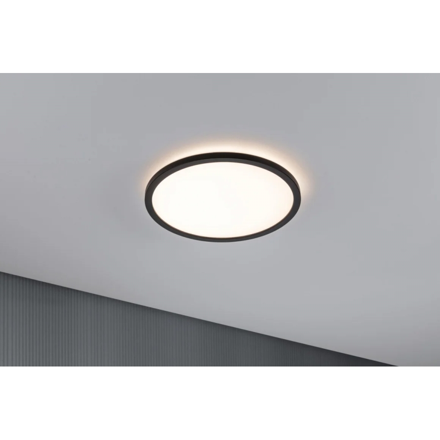 Paulmann 70998 - LED/16W Aufbaupanel ATRIA 230V 3000K d 29,3 cm schwarz
