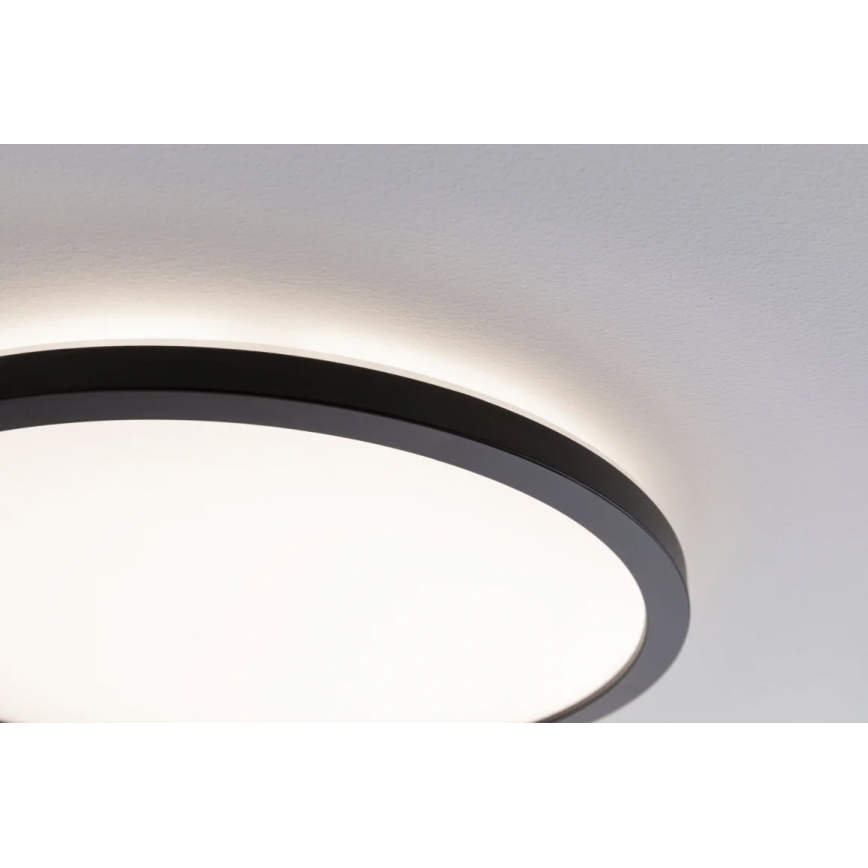 Paulmann 70998 - LED/16W Aufbaupanel ATRIA 230V 3000K d 29,3 cm schwarz