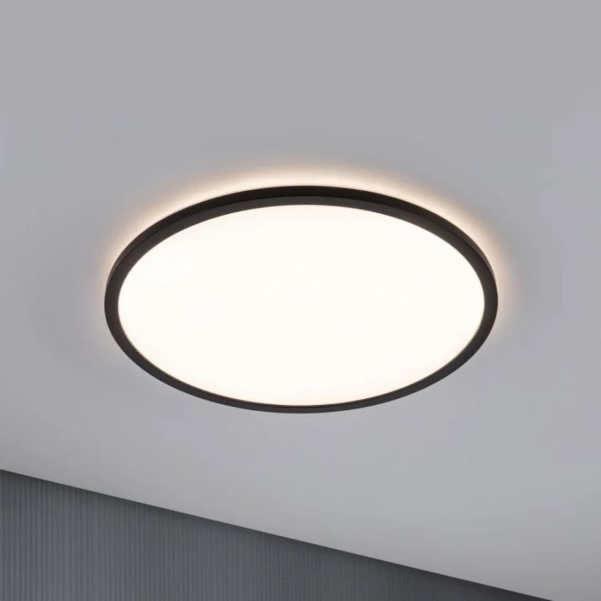 Paulmann 70999 - Pannello LED dimmerabile ATRIA 22W 230V 3000K diam. 42 cm nero