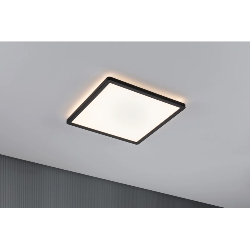 Paulmann 71001 - Panneau en saillie LED/16W ATRIA 230V 3000K 29,3x29,3 cm noir