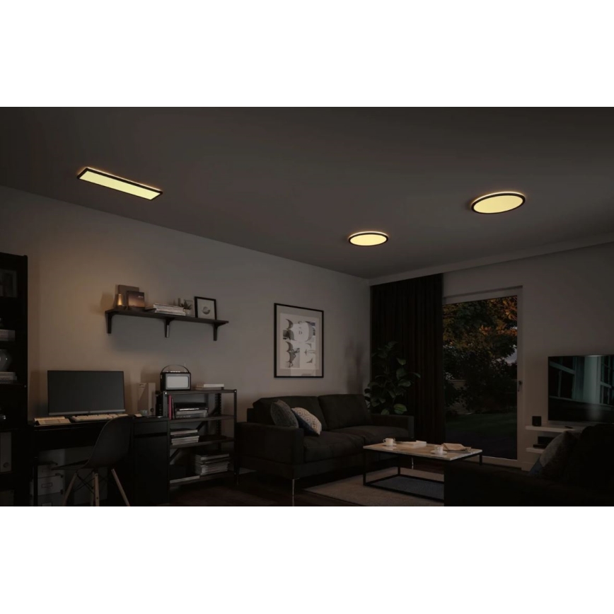 Paulmann 71002 - Panneau à intensité variable LED/22W ATRIA 230V 3000K 42x42 cm noir