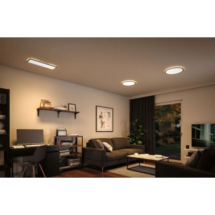 Paulmann 71003 - Panneau à intensité variable LED/22W ATRIA 230V 3000K 20x58 cm noir