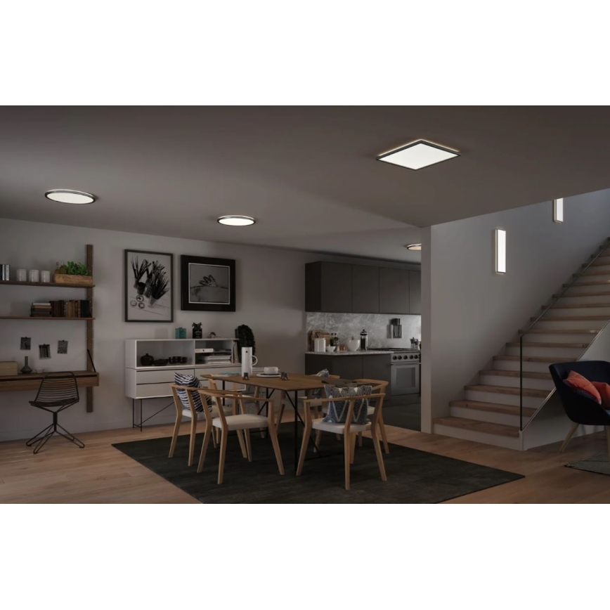 Paulmann 71009 - Panneau à intensité variable LED/22W ATRIA 230V 4000K 42x42 cm chrome mat