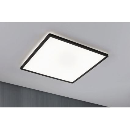 Paulmann 71016 - Panneau à intensité variable LED/22W ATRIA 230V 4000K 42x42 cm noir
