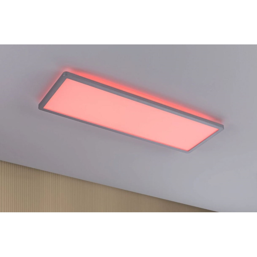 Paulmann 71020 - Panneau à intensité variable LED/20W RGBW ATRIA 230V 4000K 20x58 cm + télécommande