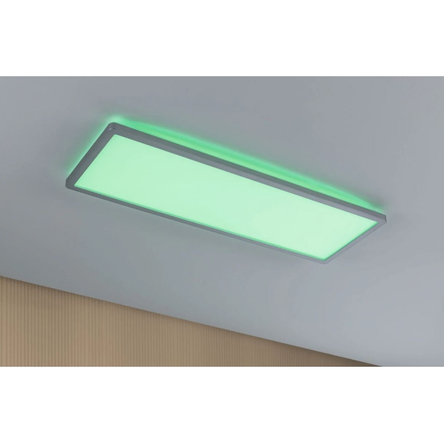 Paulmann 71020 - Panneau à intensité variable LED/20W RGBW ATRIA 230V 4000K 20x58 cm + télécommande