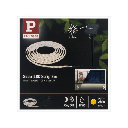 Paulmann 78896 - LED/0,3W IP44 Striscia solare 3m 1,2V
