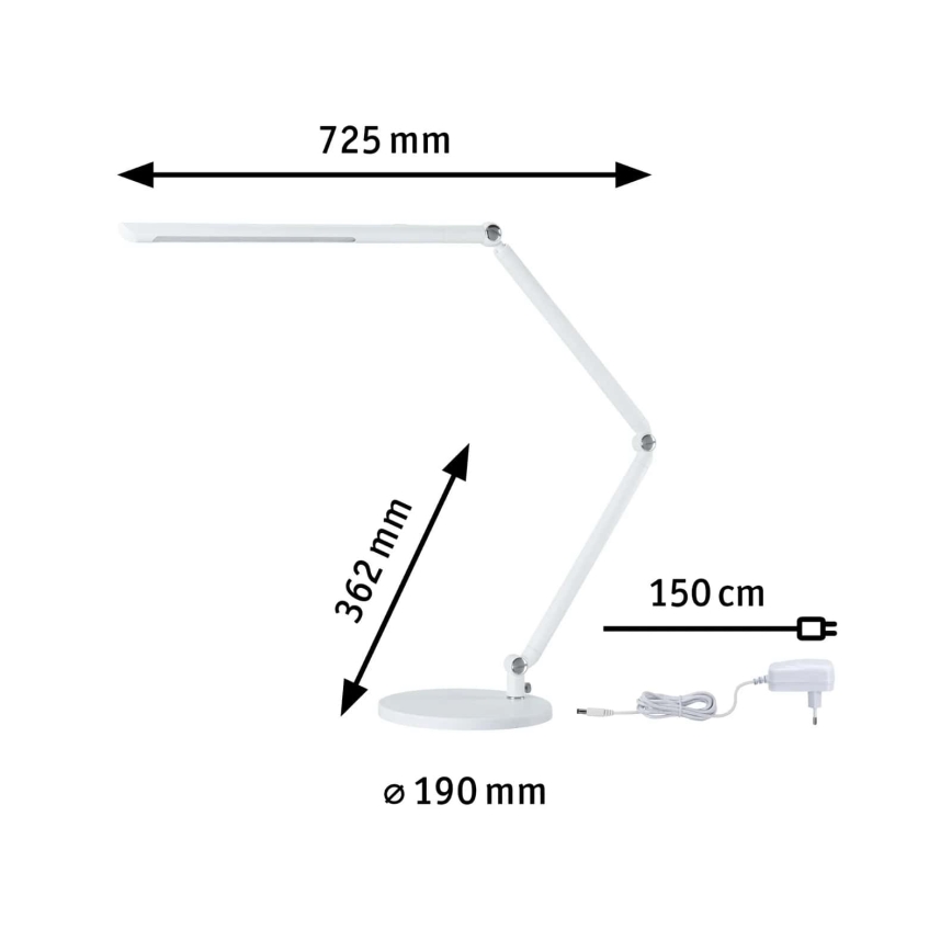 Paulmann 78911 - Lampe de table à intensité variable FLEXBAR 230V LED/10,6W /3000/4000/6500K
