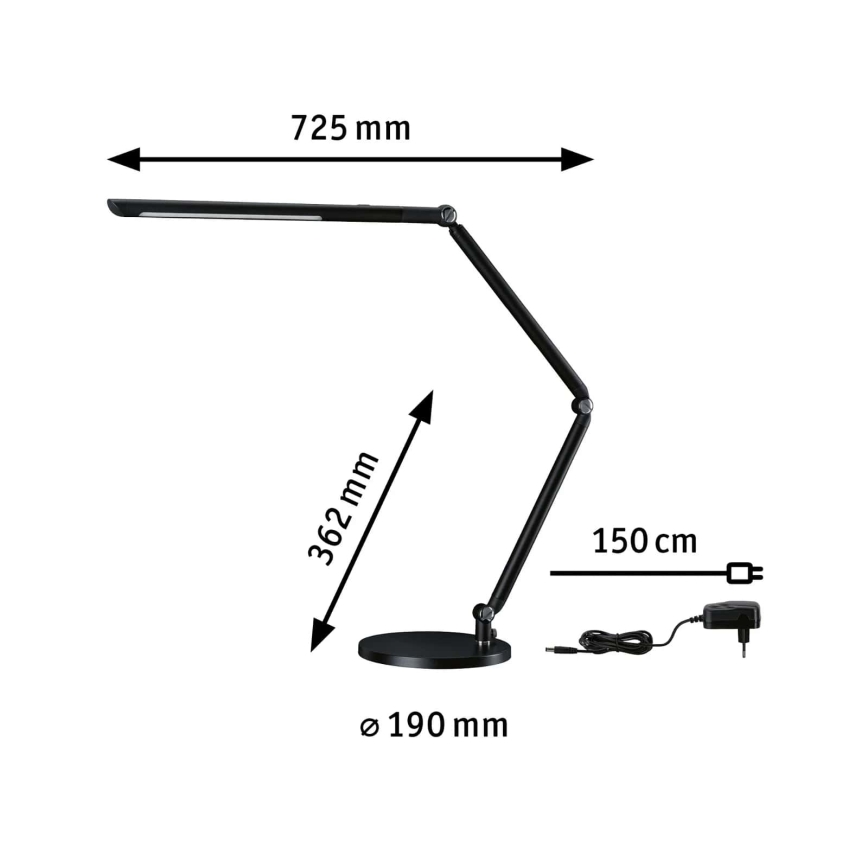 Paulmann 78912 - LED/10,6W Lampada da tavolo dimmerabile FLEXBAR 230V 3000/4000/6500K