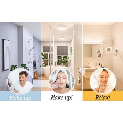 Paulmann 78923 - LED/13W IP44 Plafonnier à intensité variable salle de bain AVIAR 230V