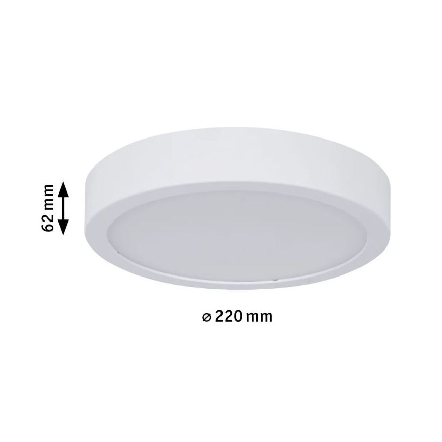 Paulmann 78923 - LED/13W IP44 Plafonnier à intensité variable salle de bain AVIAR 230V
