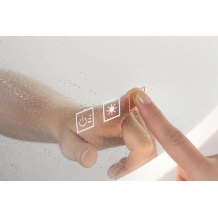 Paulmann 78951 - Miroir chauffant de salle de bain à intensité variable avec rétro-éclairage LED/22W IP44 230V