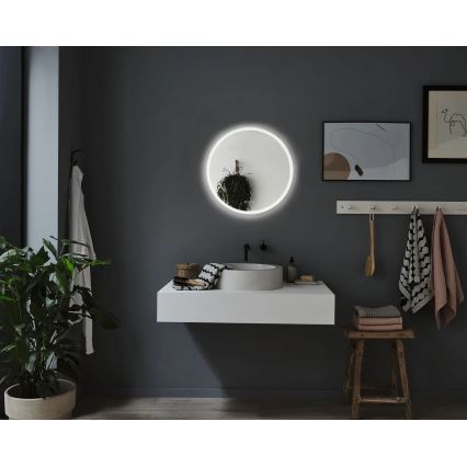 Paulmann 78952- LED/21W IP44 Miroir chauffant rétro-éclairé de salle de bain à intensité variable MIRA 230V
