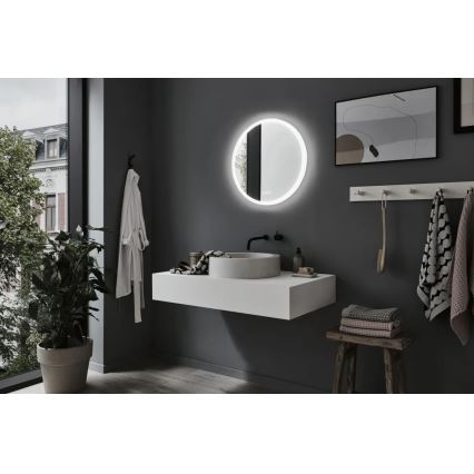 Paulmann 78952- LED/21W IP44 Miroir chauffant rétro-éclairé de salle de bain à intensité variable MIRA 230V