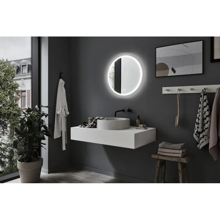 Paulmann 78952- LED/21W IP44 Miroir chauffant rétro-éclairé de salle de bain à intensité variable MIRA 230V
